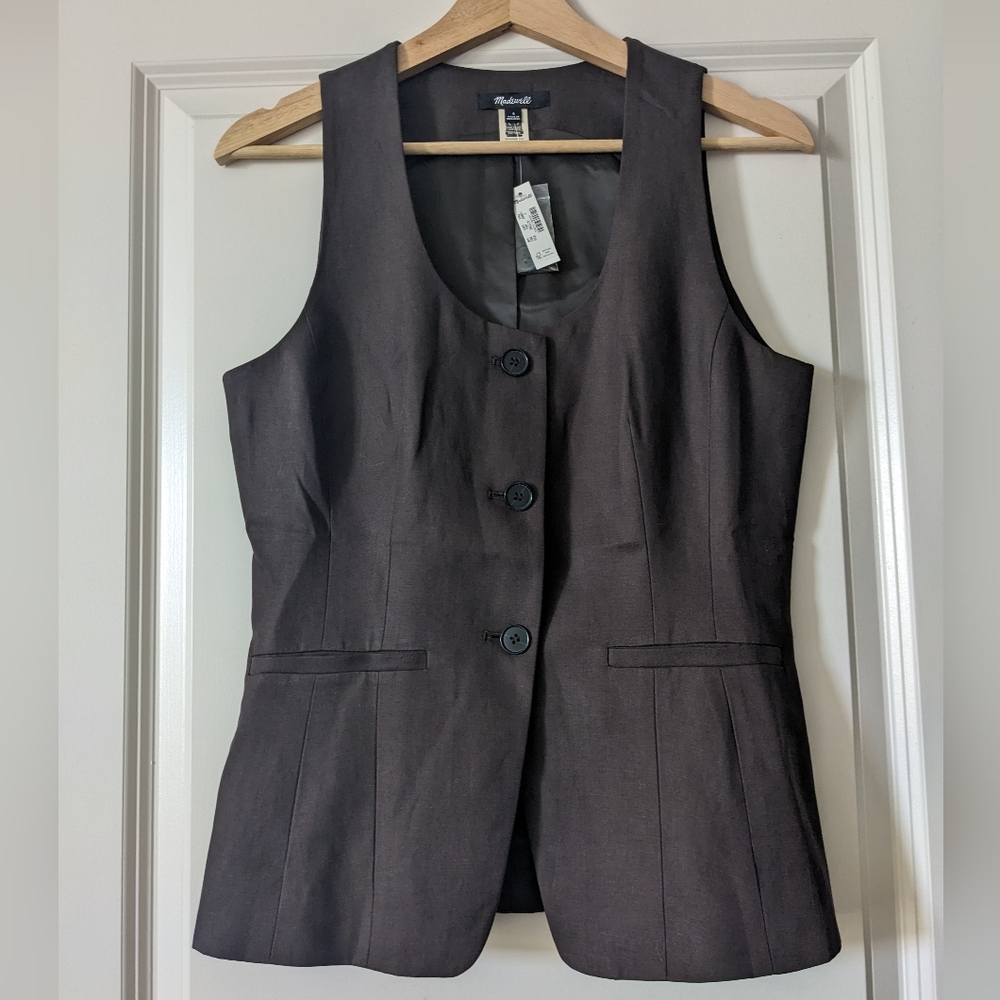 New Madewell Scoopneck Cutaway Vest